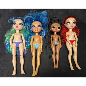MGA Rainbow High & Sunset Fashion Doll Bundle - Ruby Holly Skyler World Travel